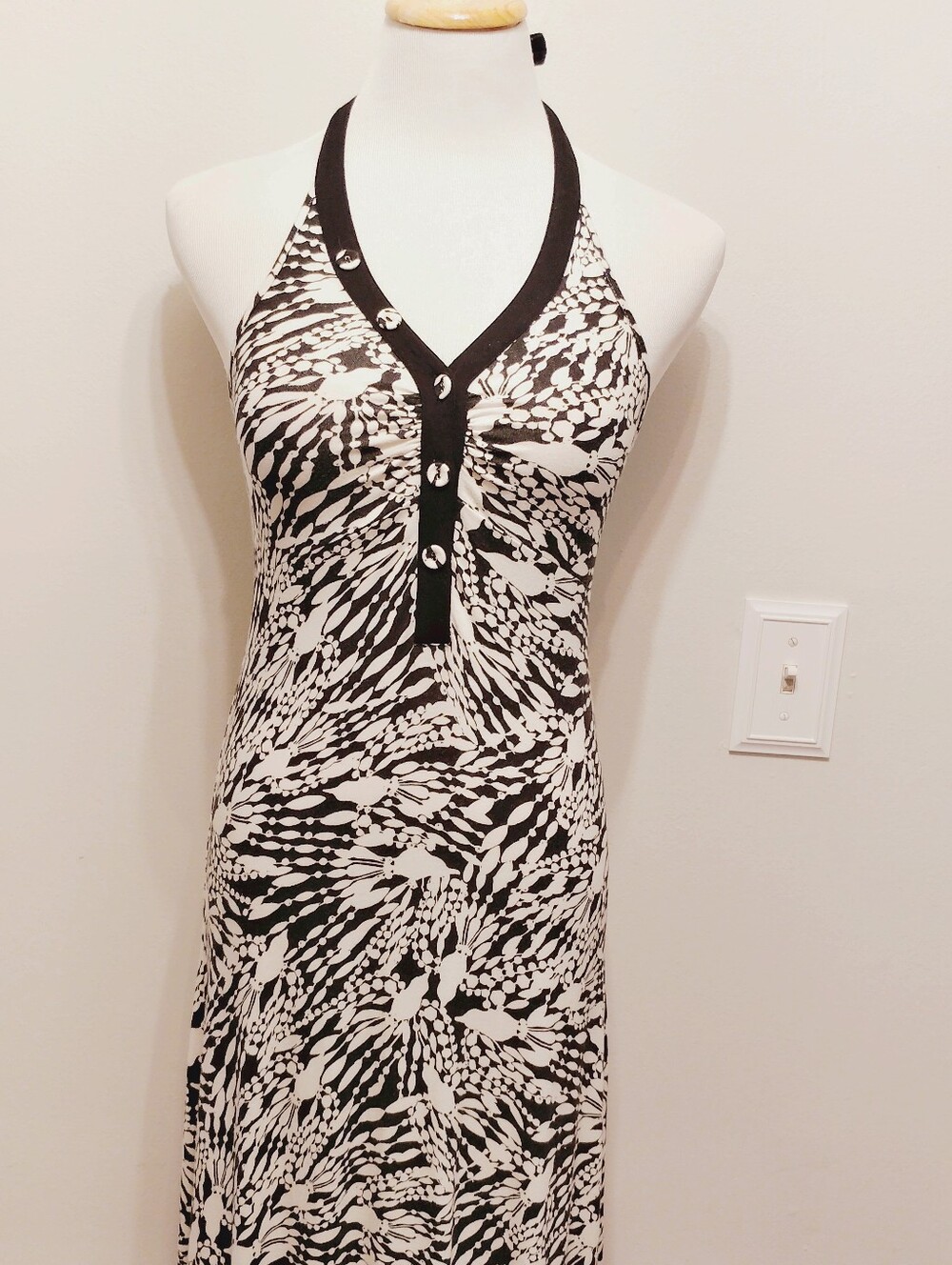 Vintage Guess Halter Maxi Dress EUC Y2K